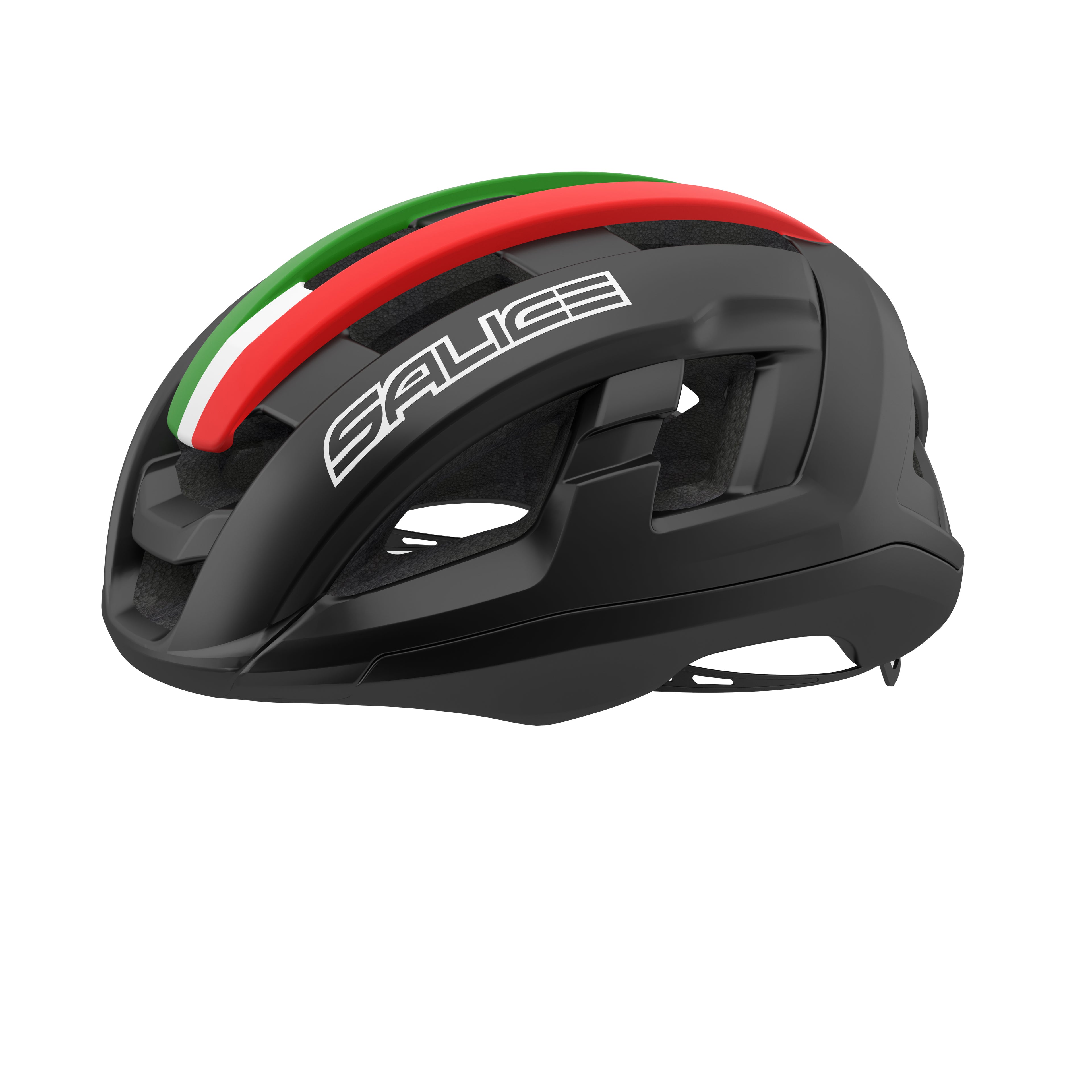 Casco ciclismo Salice Gavia Edición Italia negro aerodinámico competición