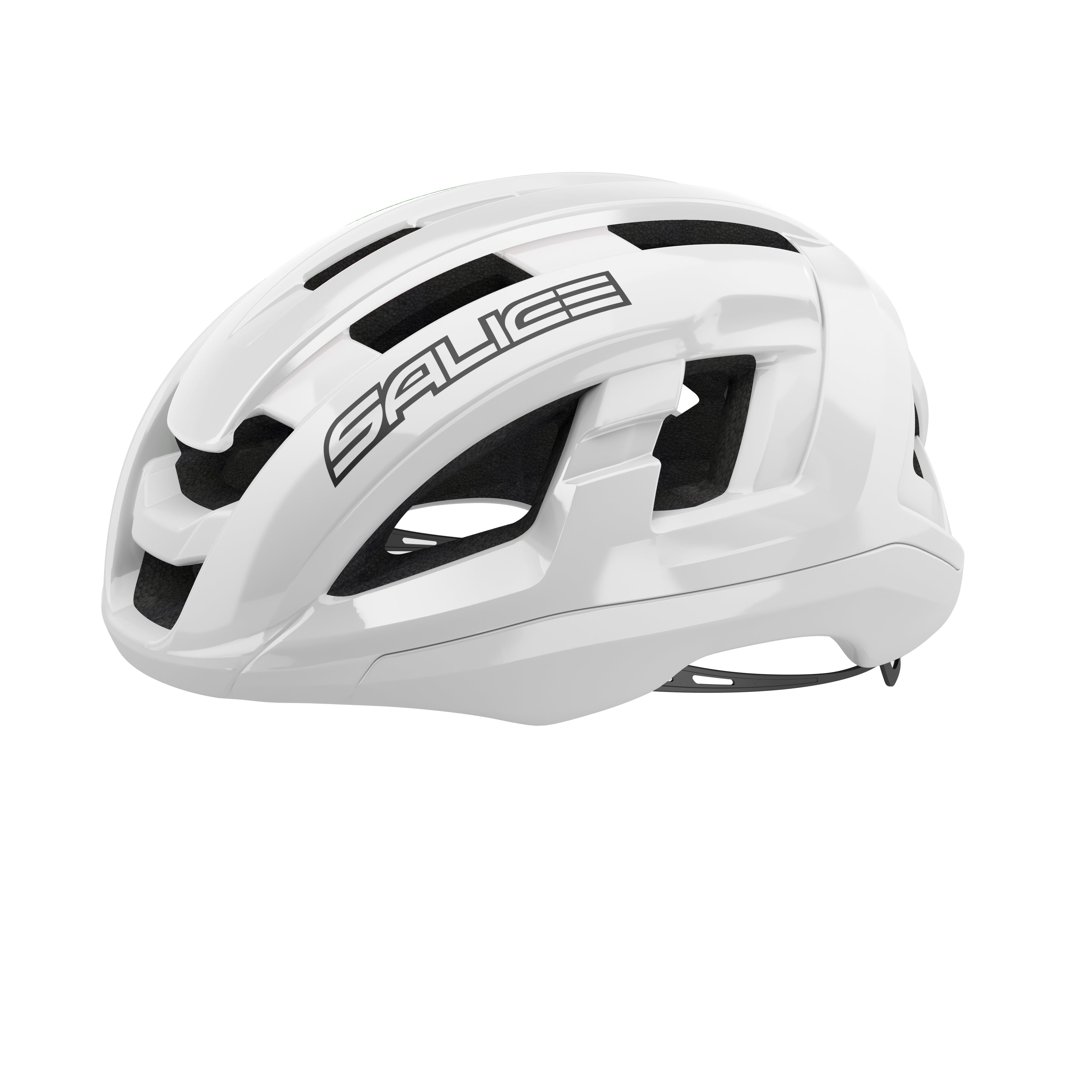 Casco ciclismo Salice Gavia blanco diseño aerodinámico carretera