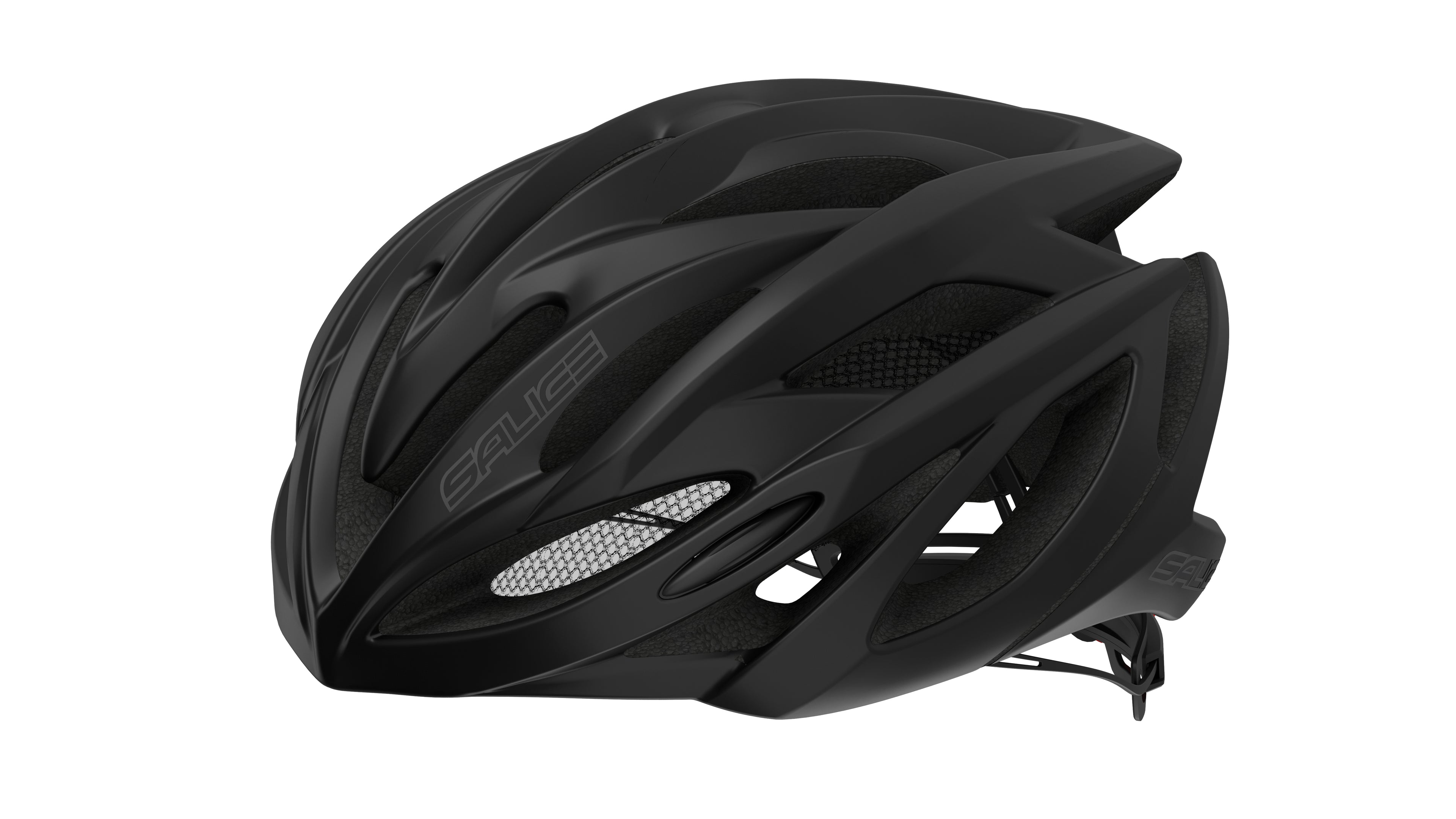Casco ciclismo Salice Ghibli negro diseño aerodinámico carretera