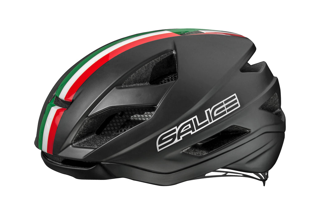 Casco ciclismo Salice Levante Edición Italia negro opaco carretera