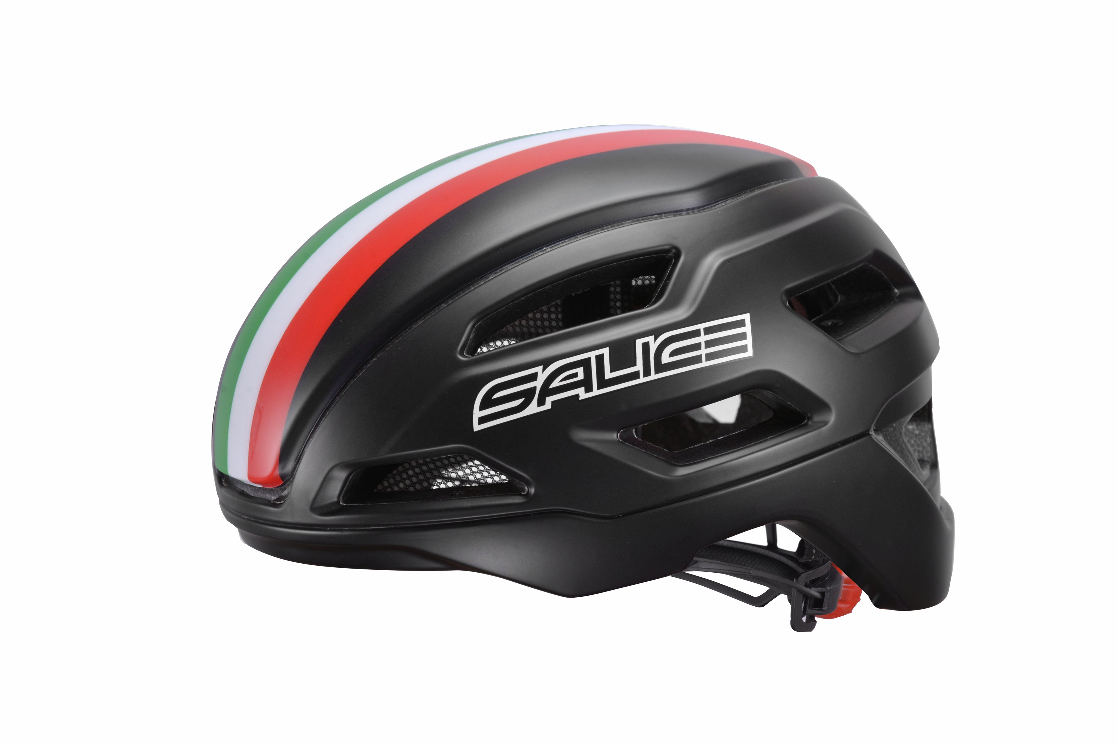 Casco ciclismo Salice Stelvio Edición Italia negro alto rendimiento