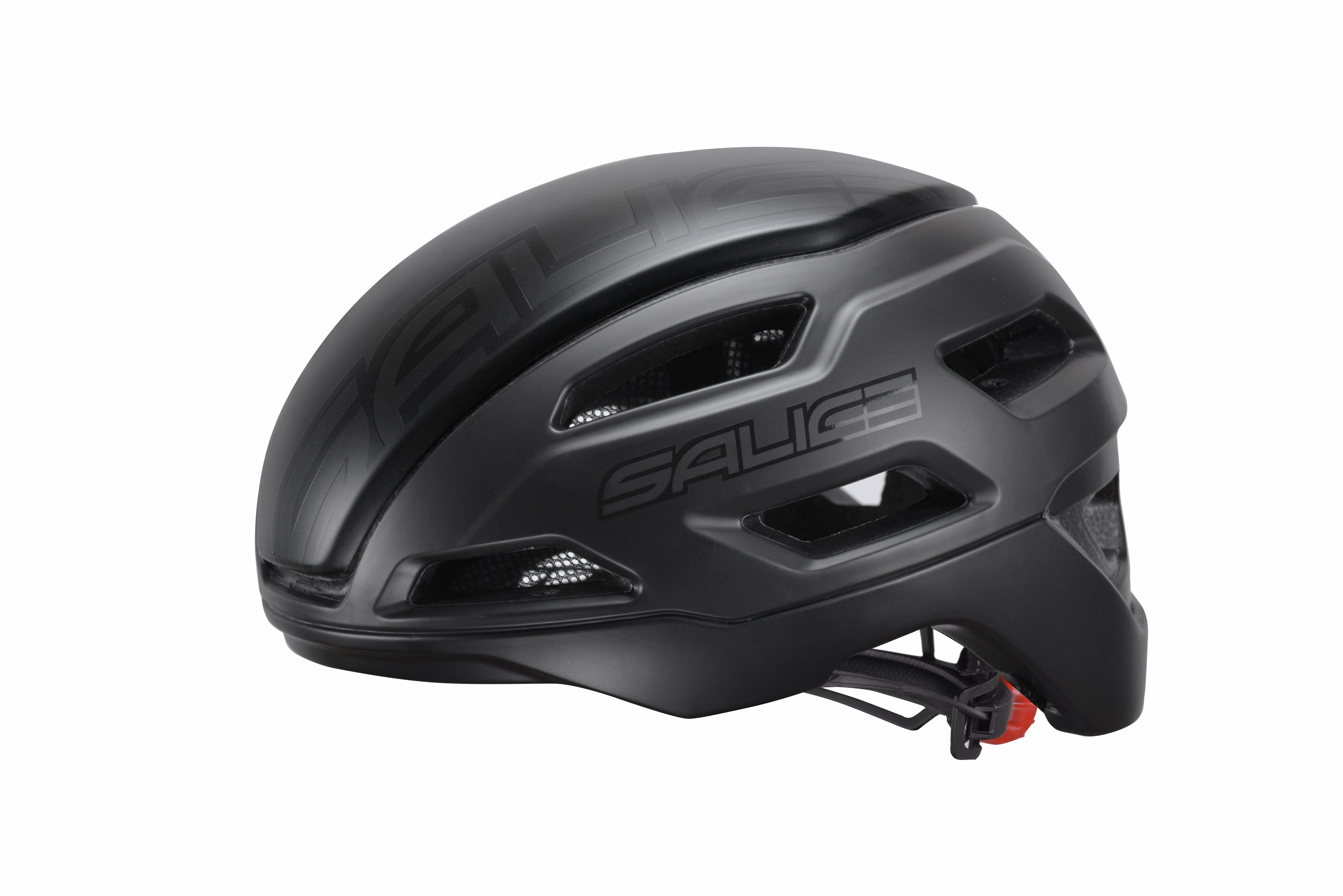 Casco ciclismo Salice Stelvio negro diseño deportivo carretera