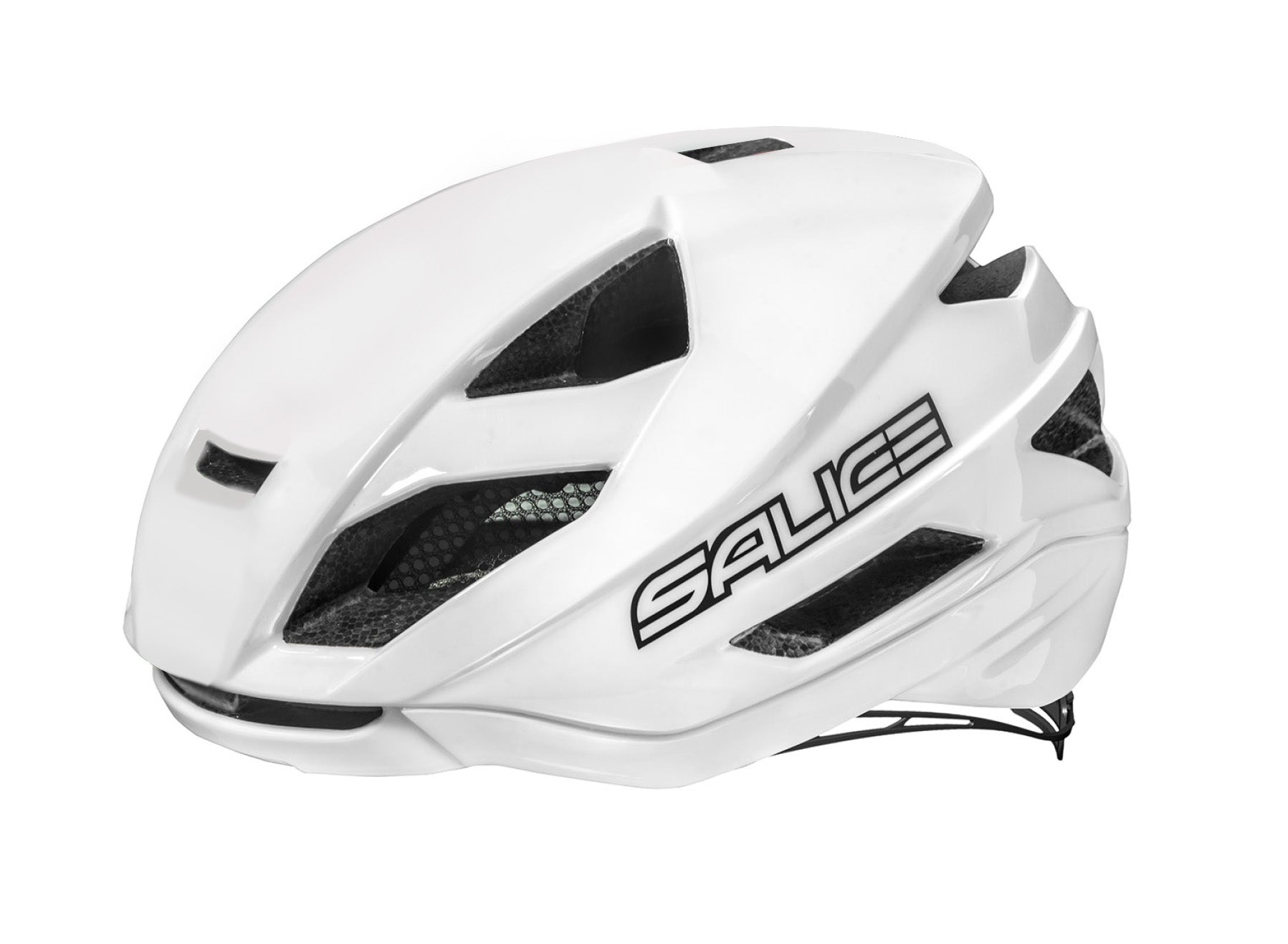 Casco ciclismo Salice Levante blanco diseño carretera rendimiento