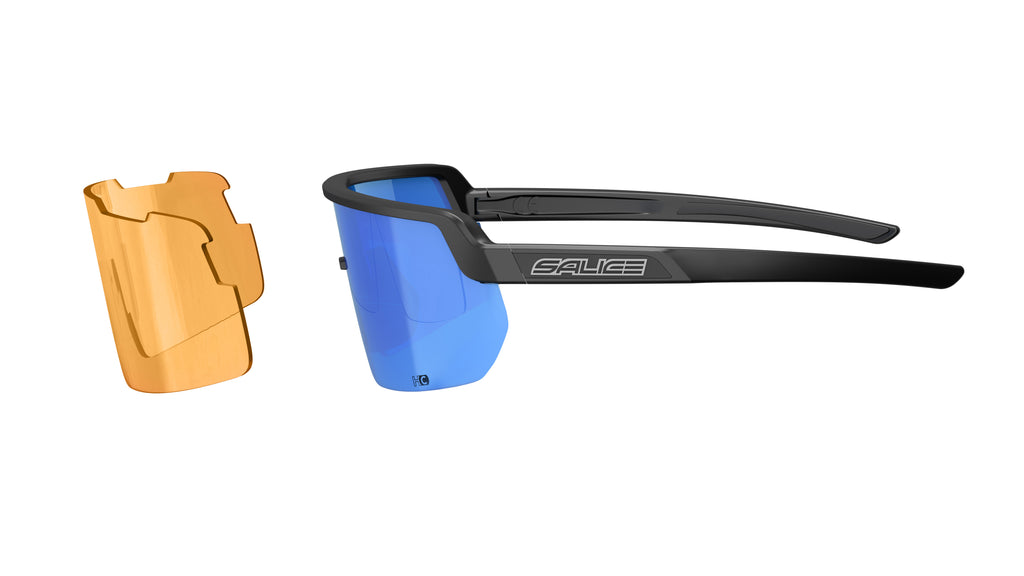 Contenido caja gafas Salice 023 RWX fotocromáticas lentes y accesorios